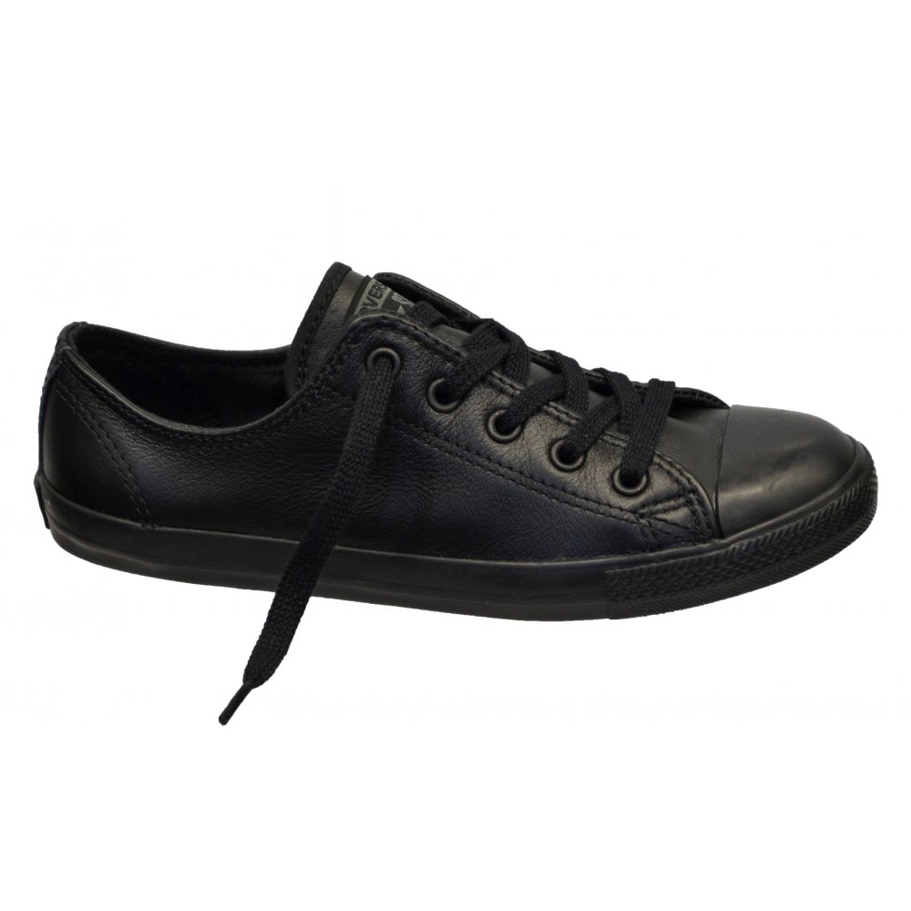 Converse Converse Ct As Dainty Ox Leather Black N200 535413 Ladies Trainers Converse From 6729