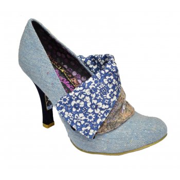 Irregular Choice Irregular Choice Flick Flack Blue Tweed (G29) Ladies Heels  - Irregular Choice from Pure Brands UK UK